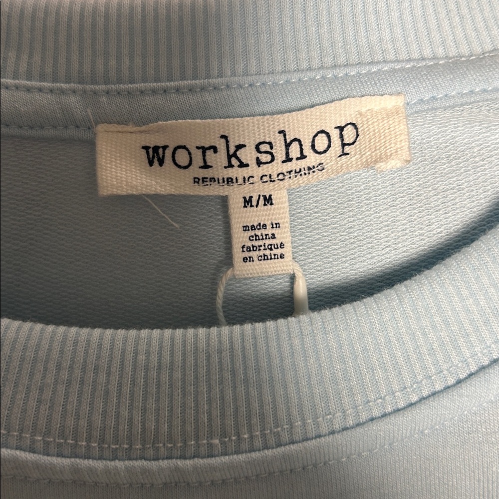 Workshop Republic Clothing Sky Blue 'Hello Weekend' Top - Picture 3 of 8